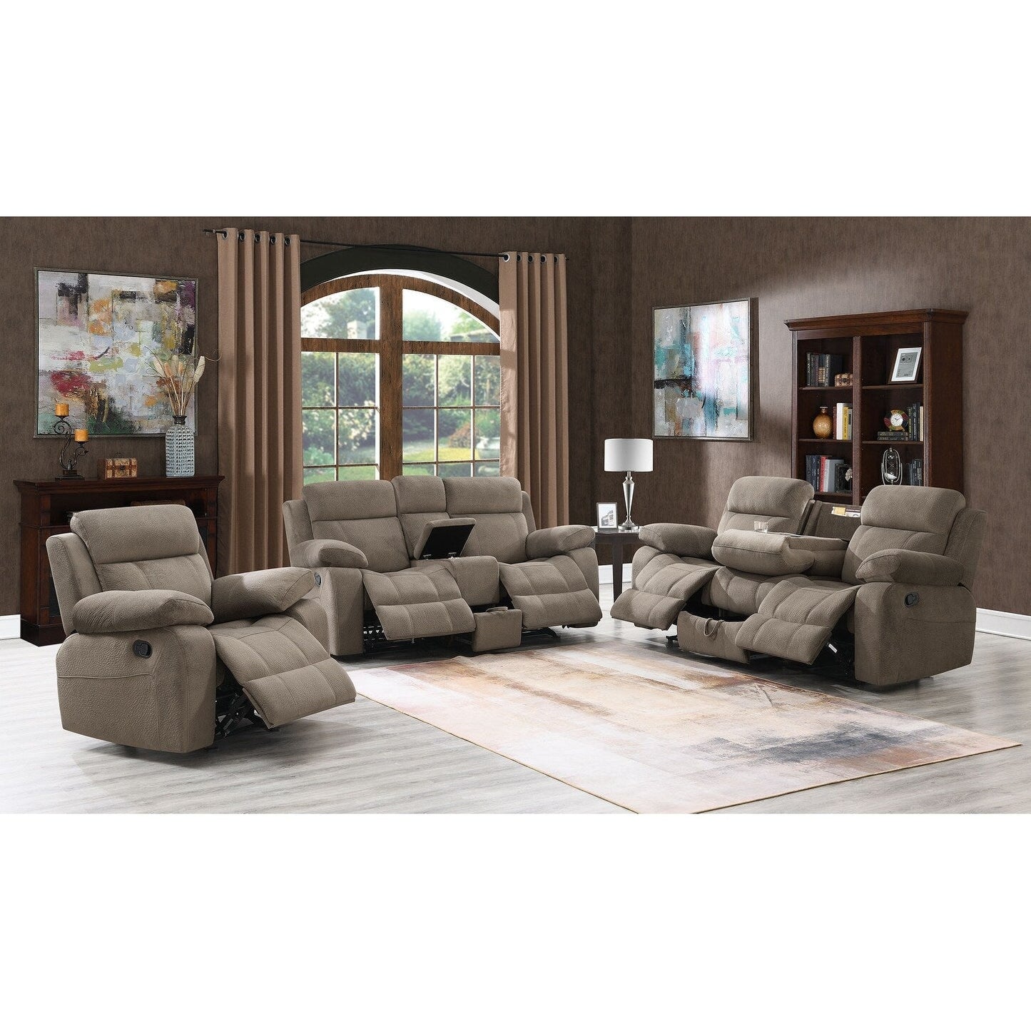 Myleene Mocha Motion Sofa with Drop-down Table