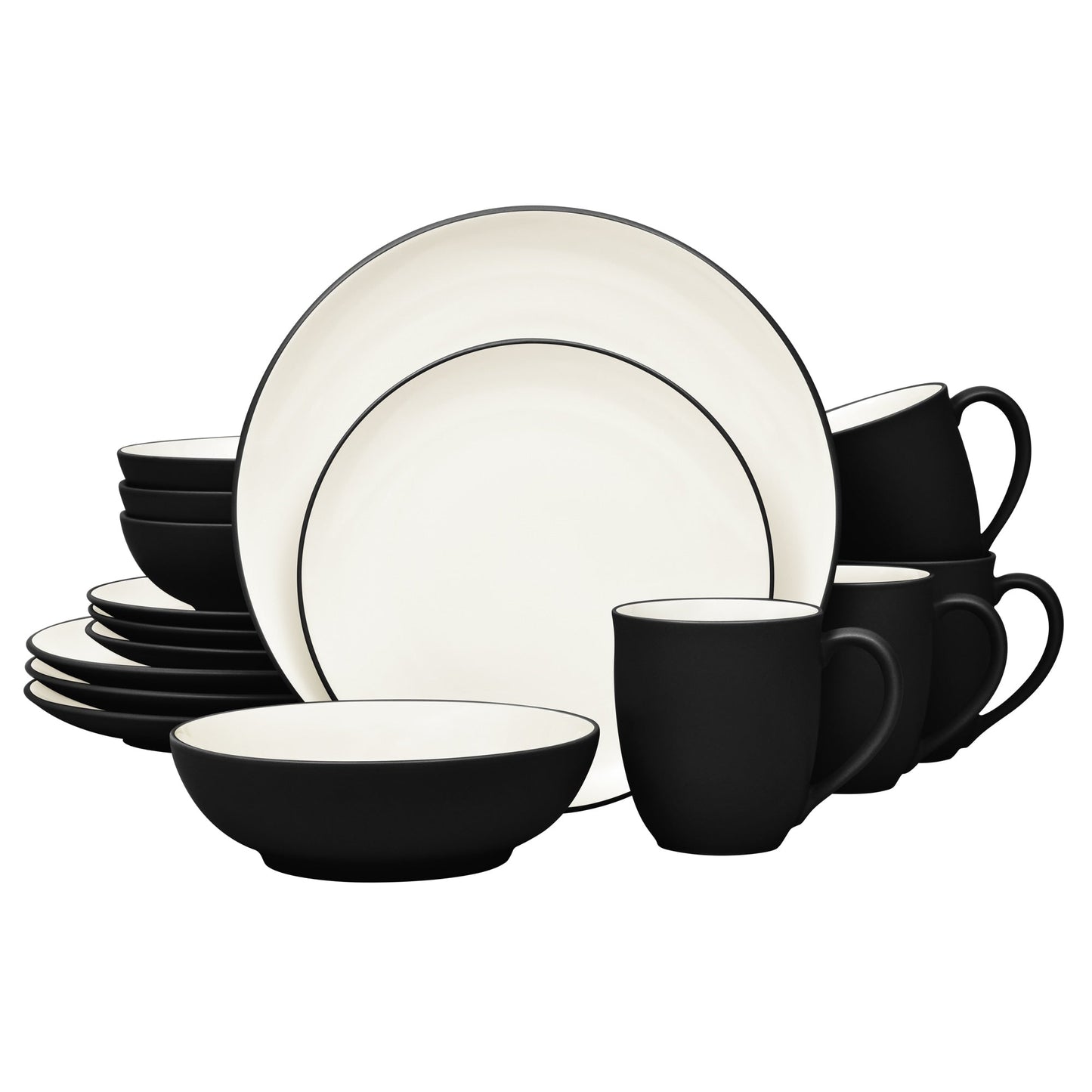 Noritake Colorwave 16-teiliges Coupe-Geschirrset, Service für 4