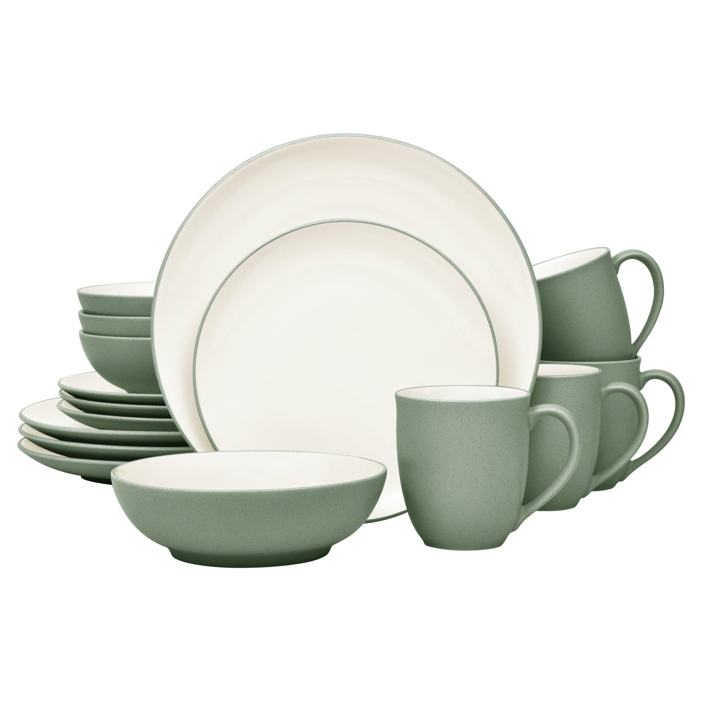 Noritake Colorwave 16-teiliges Coupe-Geschirrset, Service für 4