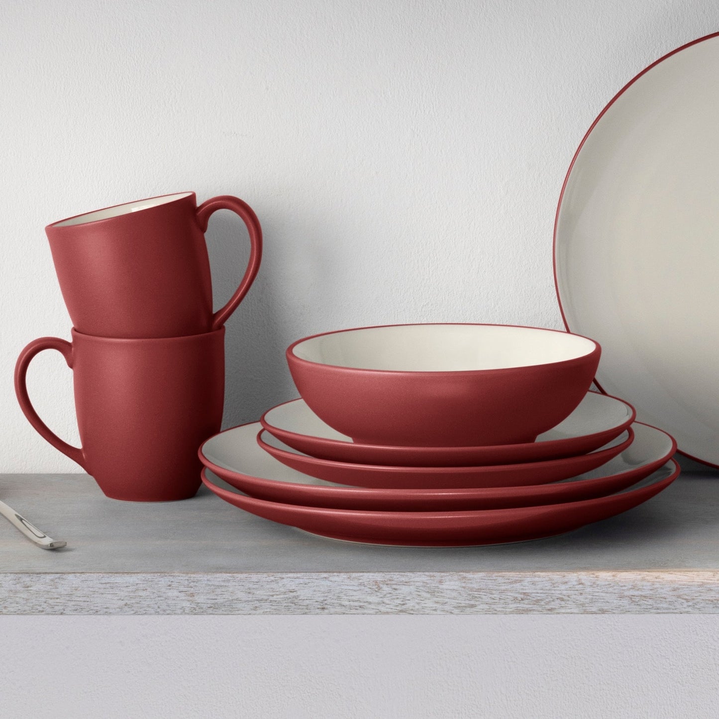 Noritake Colorwave 16-teiliges Coupe-Geschirrset, Service für 4