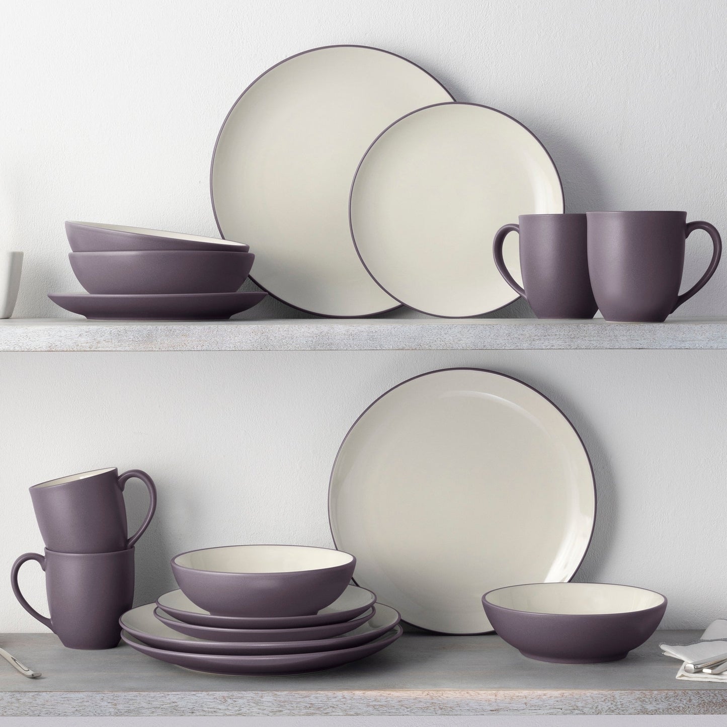 Noritake Colorwave 16-teiliges Coupe-Geschirrset, Service für 4