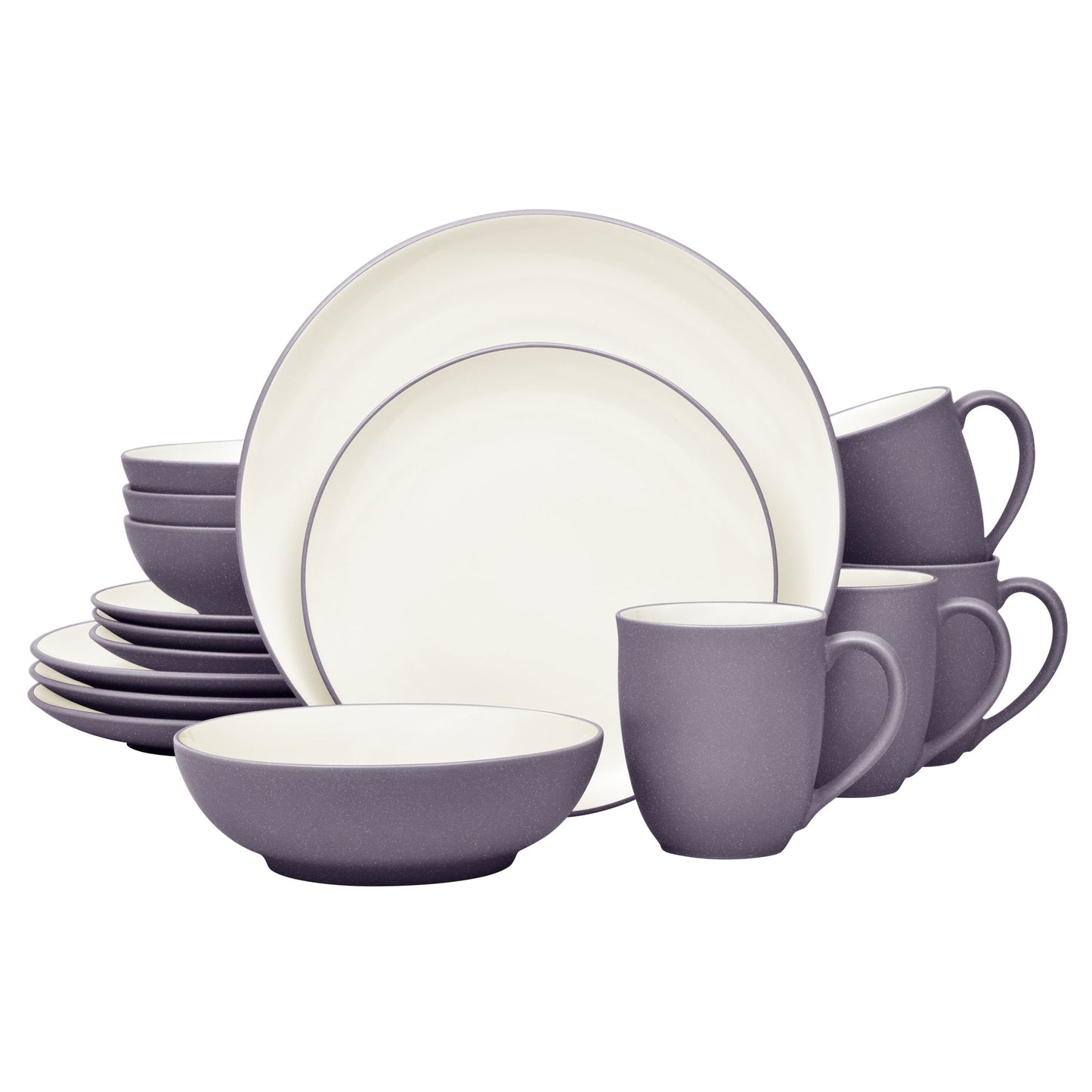 Noritake Colorwave 16-teiliges Coupe-Geschirrset, Service für 4