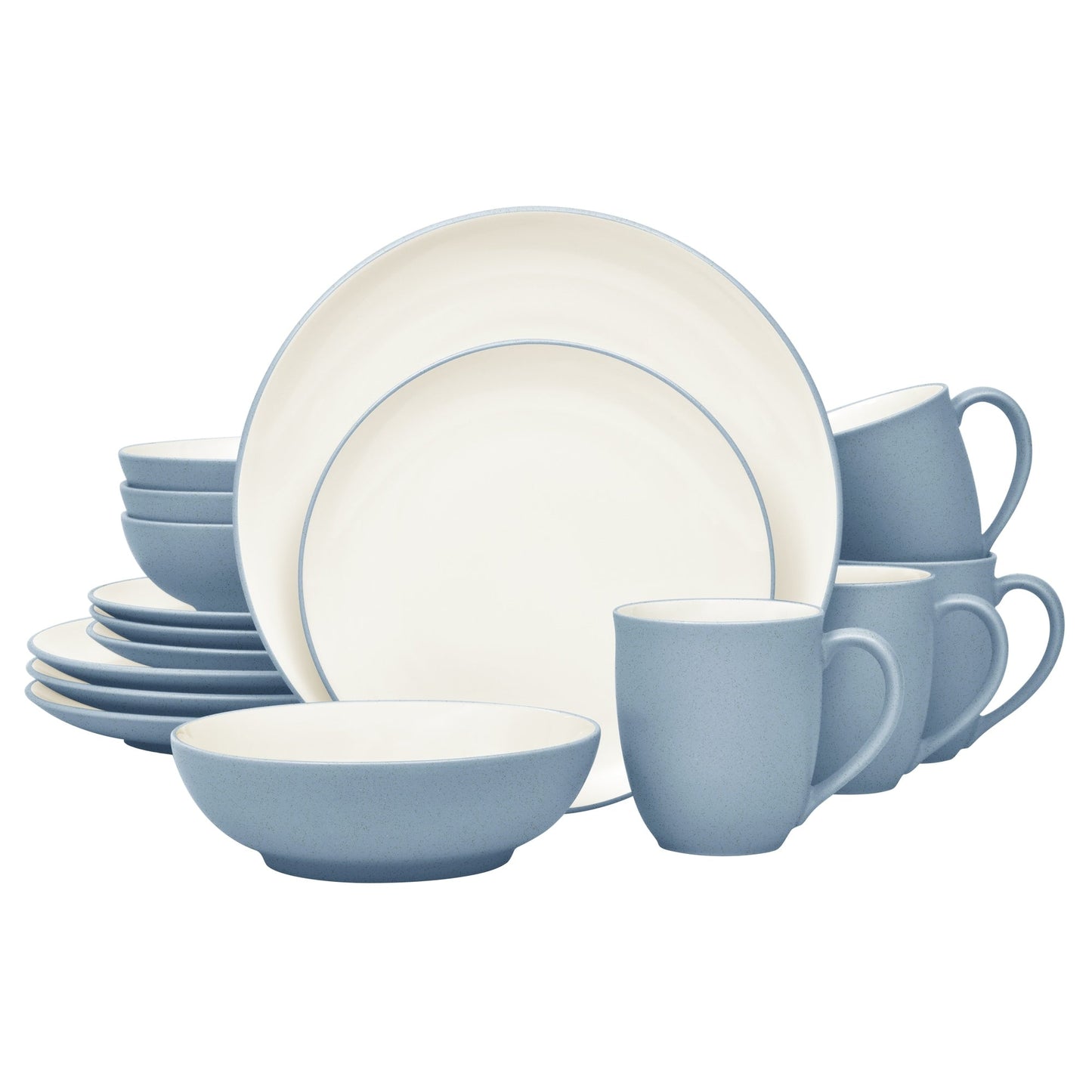 Noritake Colorwave 16-teiliges Coupe-Geschirrset, Service für 4
