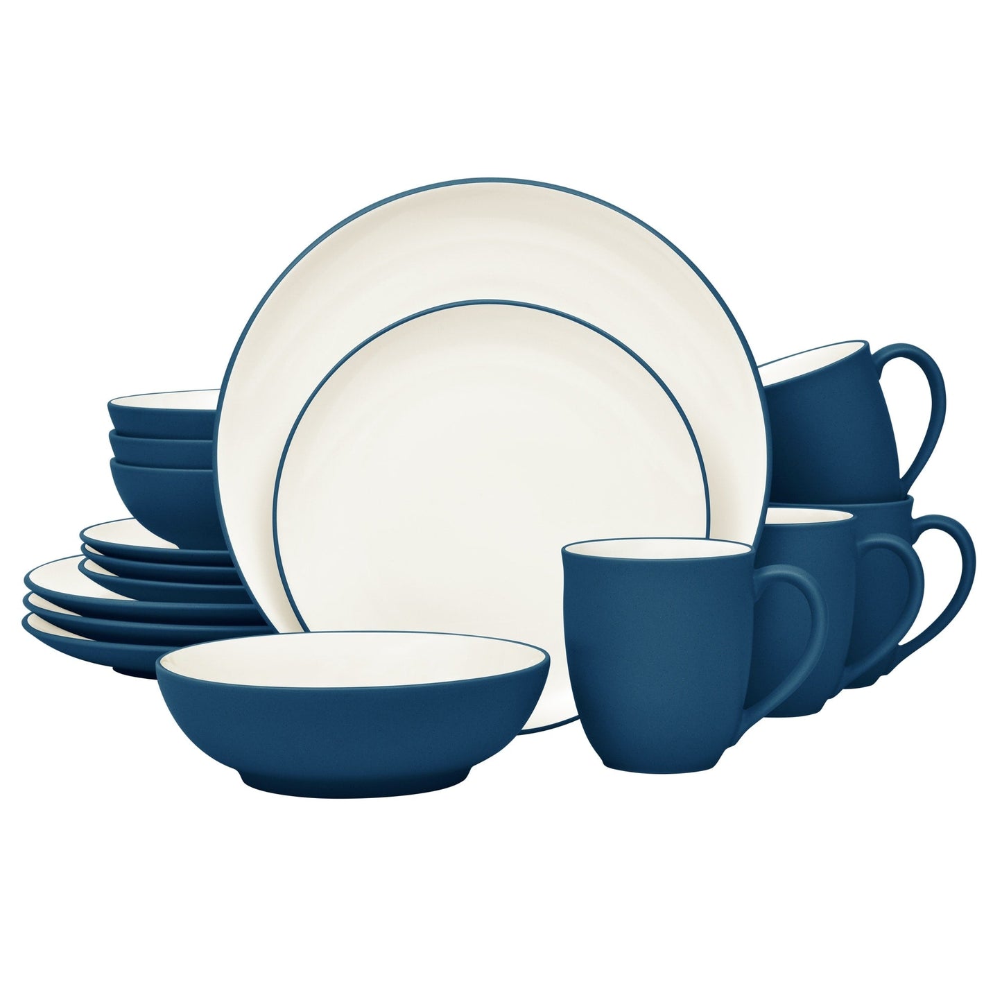 Noritake Colorwave 16-teiliges Coupe-Geschirrset, Service für 4