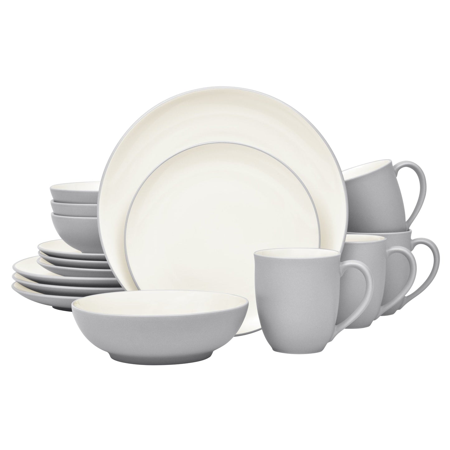 Noritake Colorwave 16-teiliges Coupe-Geschirrset, Service für 4