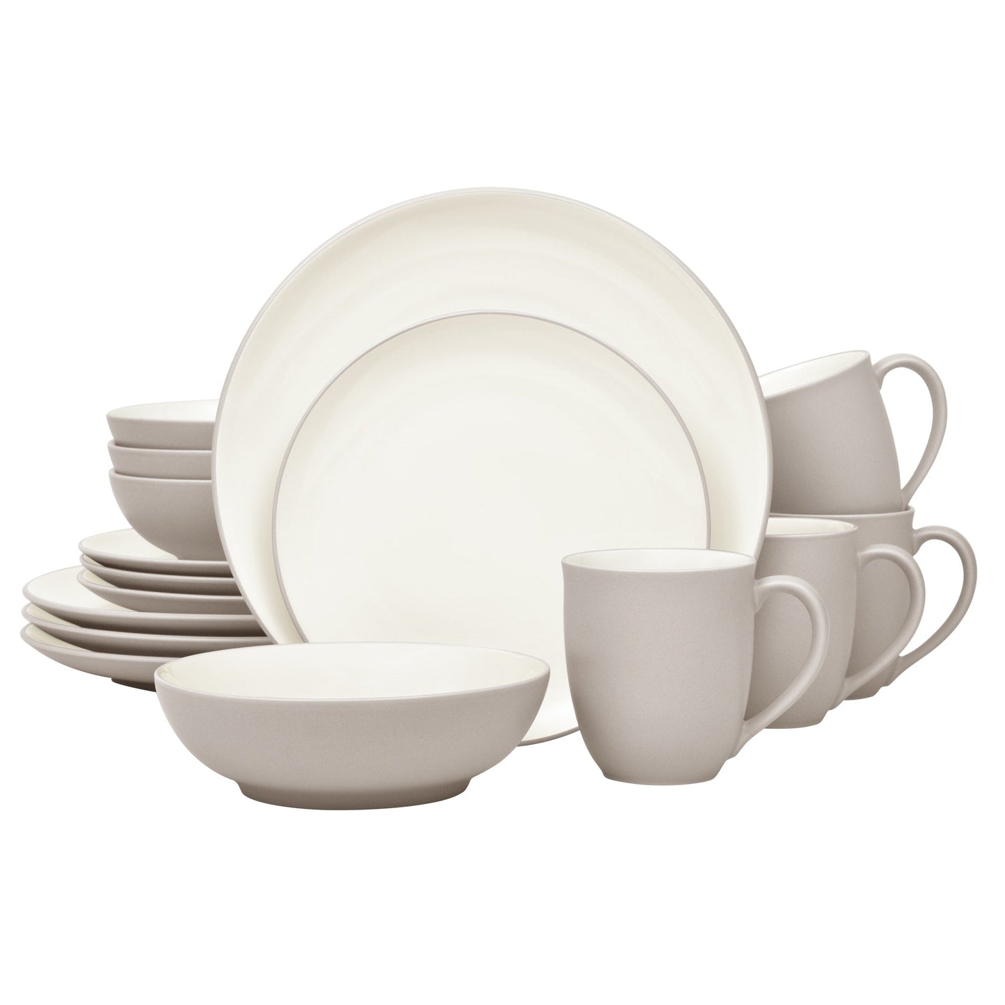Noritake Colorwave 16-teiliges Coupe-Geschirrset, Service für 4