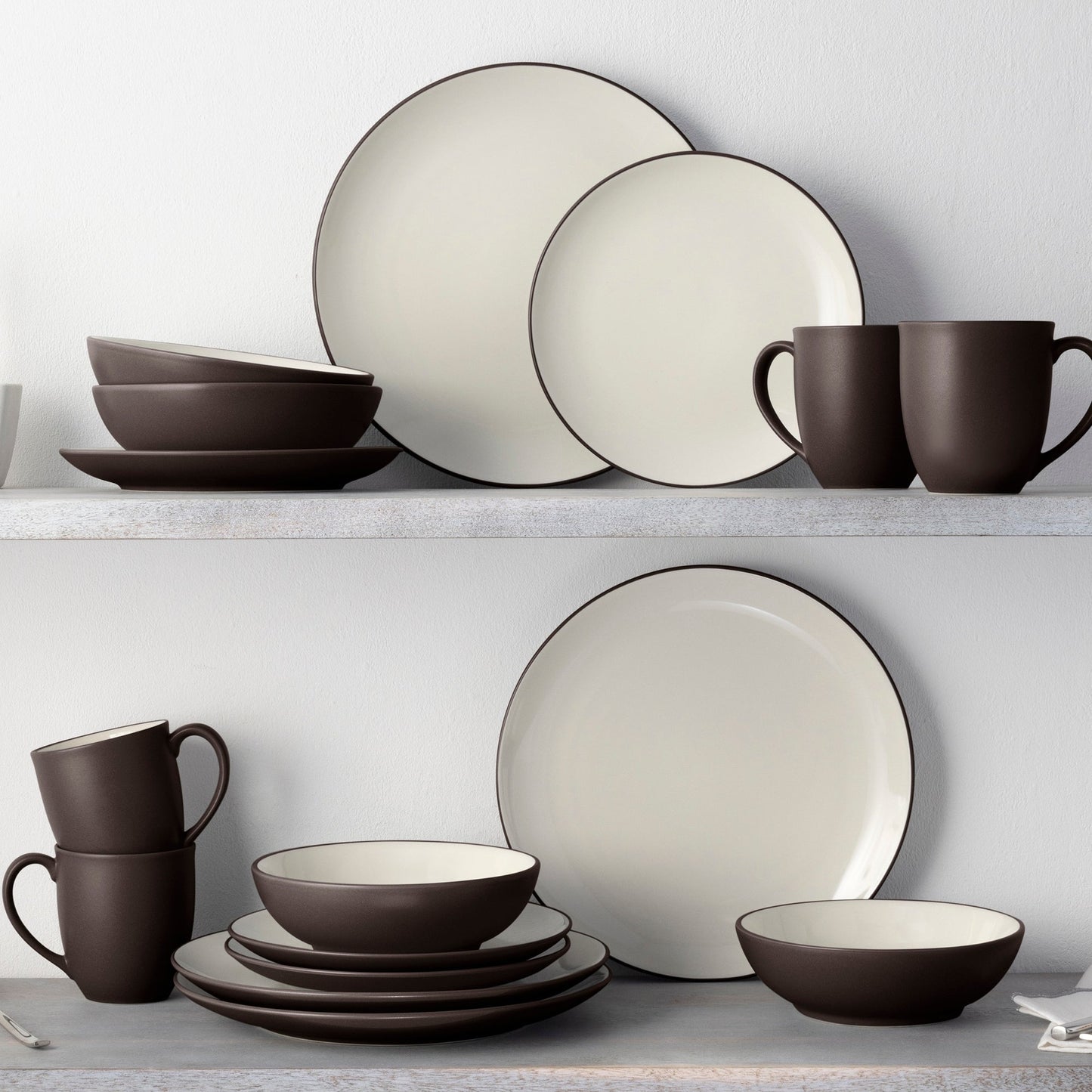 Noritake Colorwave 16-teiliges Coupe-Geschirrset, Service für 4
