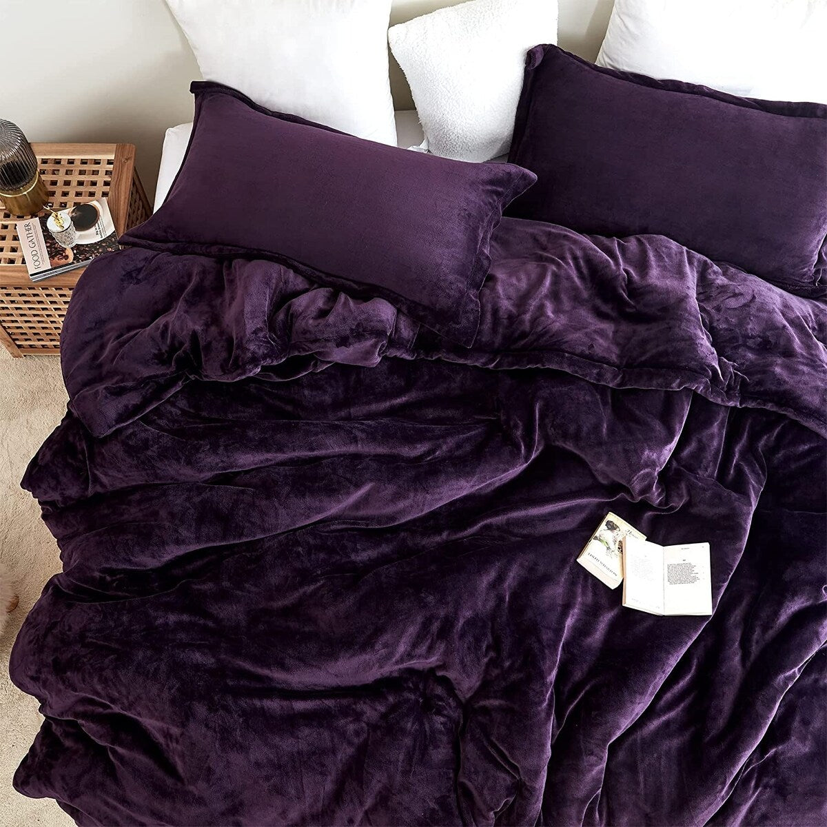 The Original Plush – Coma Inducer® Übergroßes Bettdeckenset – Mitternachtsviolett