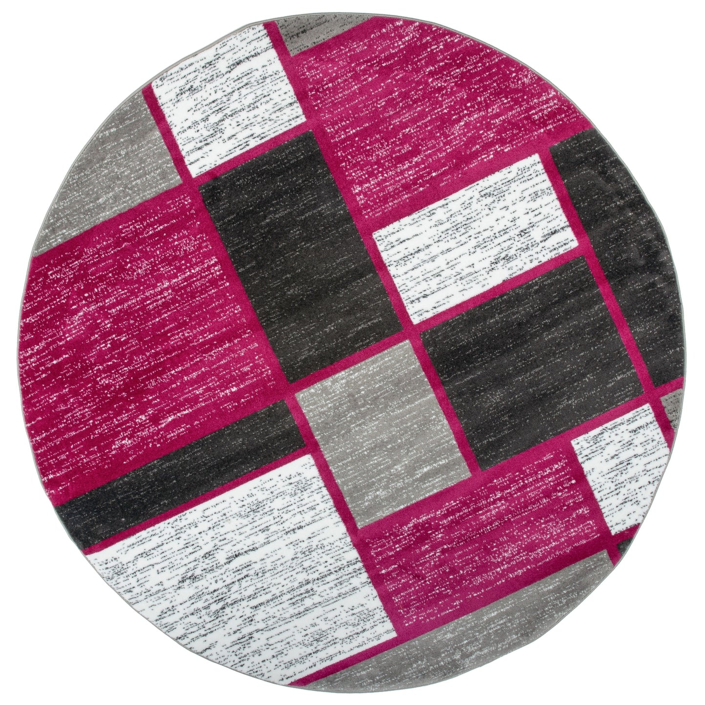 World Rug Gallery Contemporary Modern Boxed Color Block Area Rug