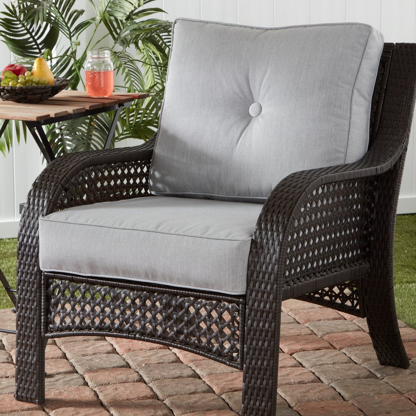 Sunbrella 2-teiliges Premium Deep Seat Outdoor-Kissenset