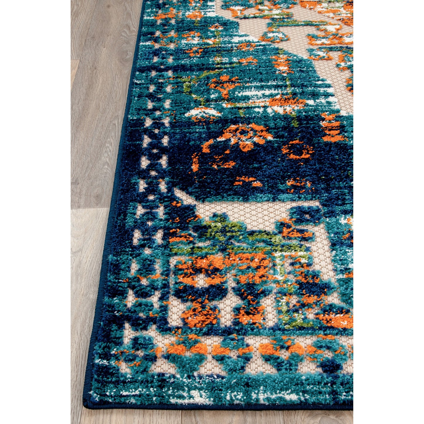 World Rug Gallery Traditioneller Teppich für drinnen und draußen im Used-Look