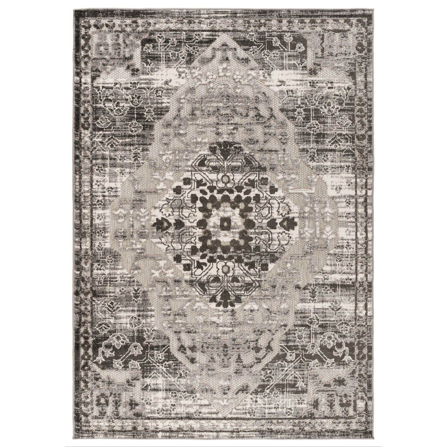 World Rug Gallery Traditioneller Teppich für drinnen und draußen im Used-Look