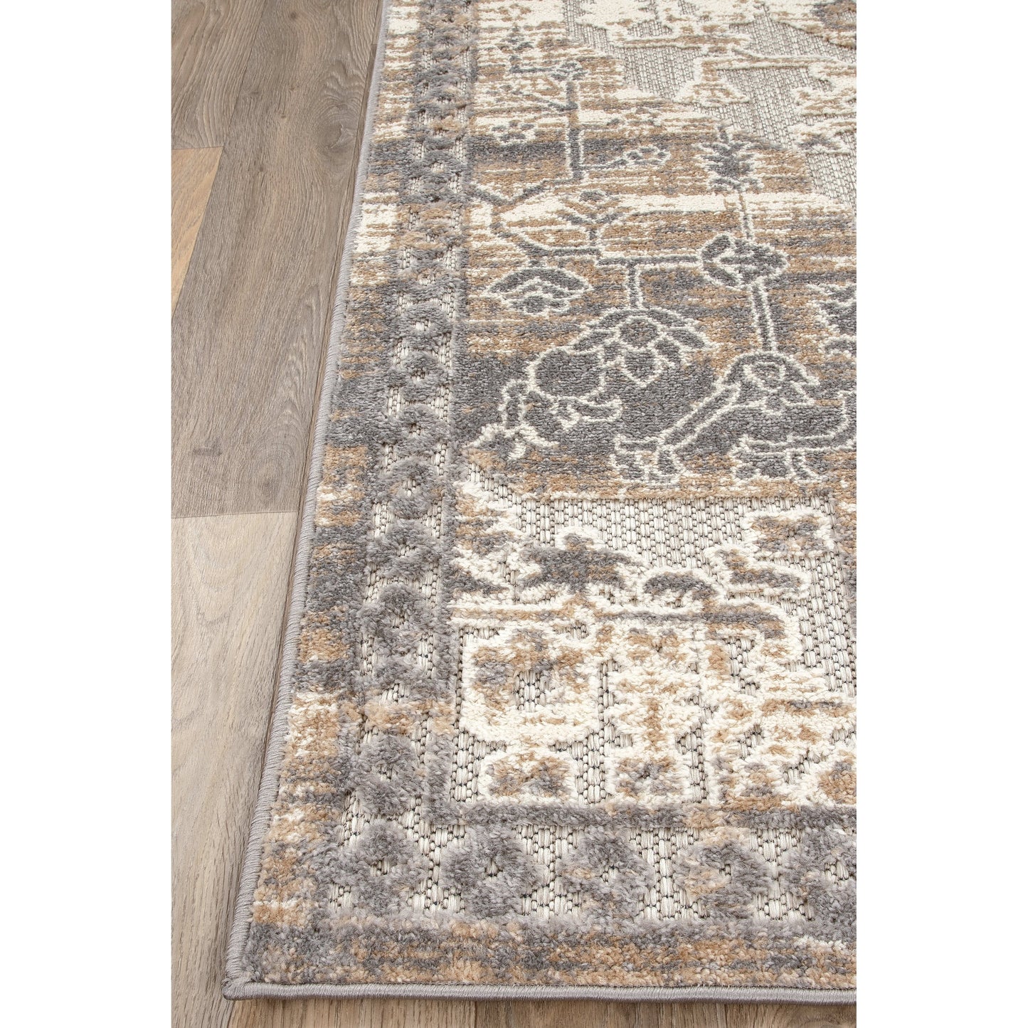 World Rug Gallery Traditioneller Teppich für drinnen und draußen im Used-Look