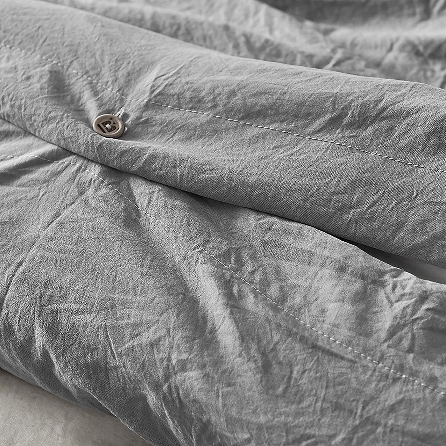 Natural Loft King Solid Bettbezug-Set