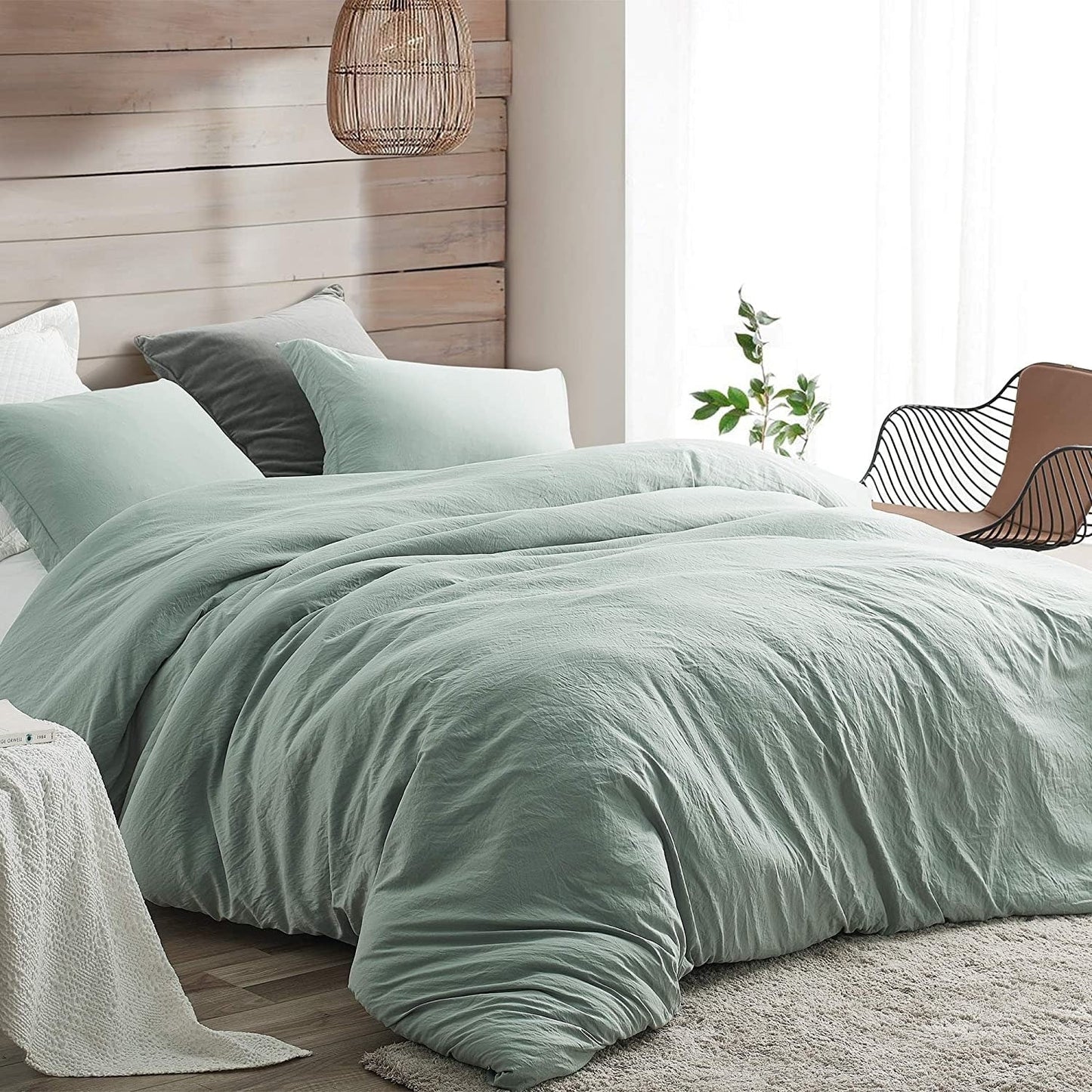 Natural Loft King Solid Bettbezug-Set