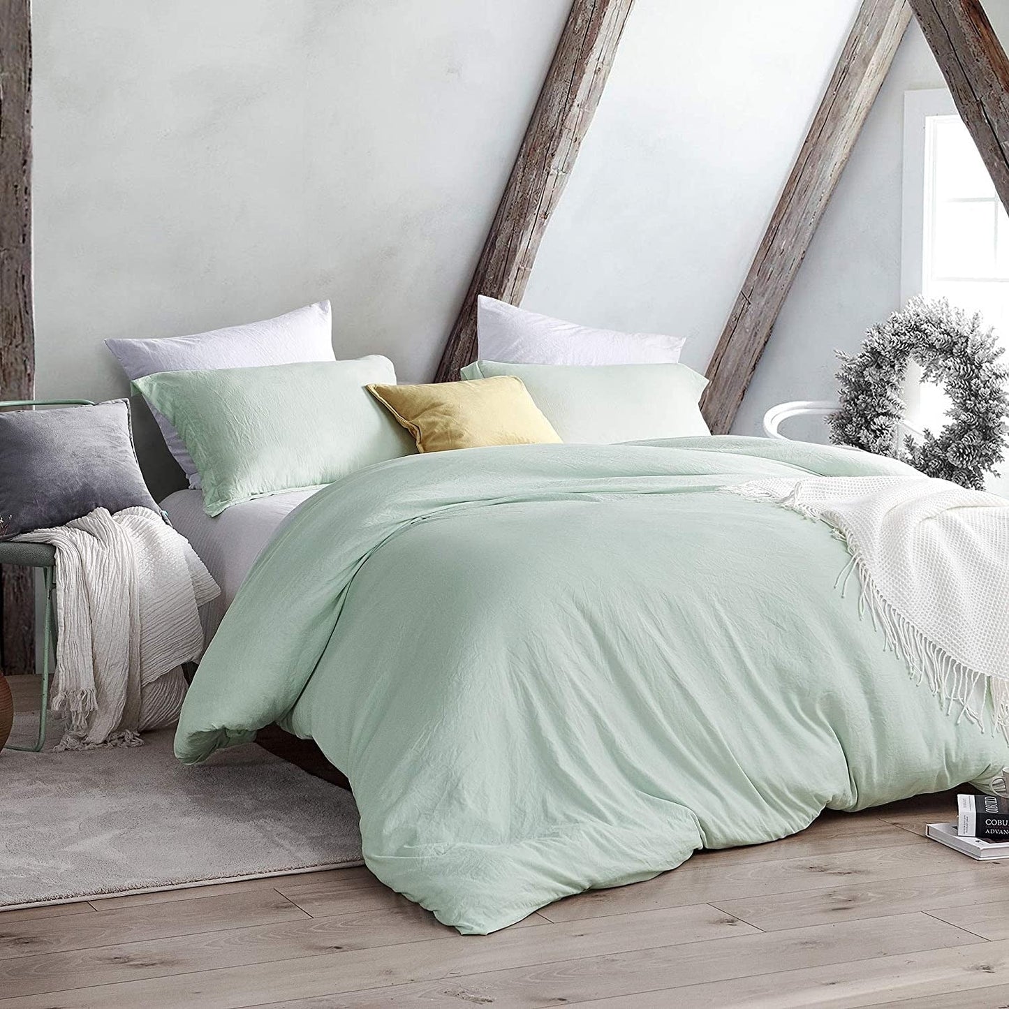 Natural Loft King Solid Bettbezug-Set