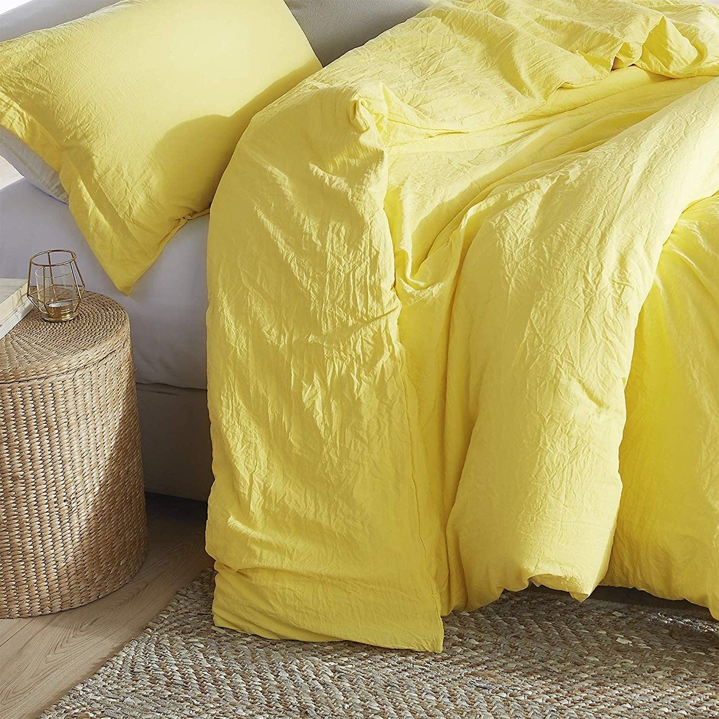 Natural Loft King Solid Bettbezug-Set