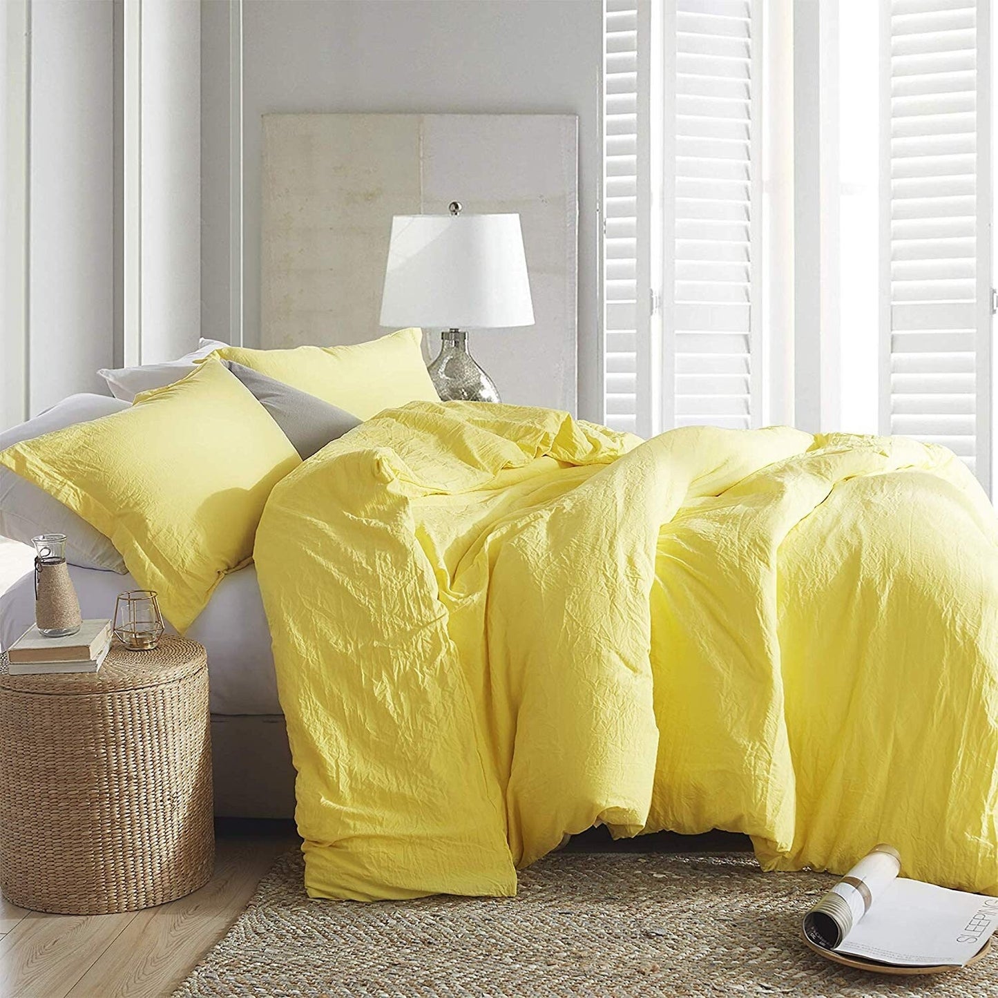 Natural Loft King Solid Bettbezug-Set
