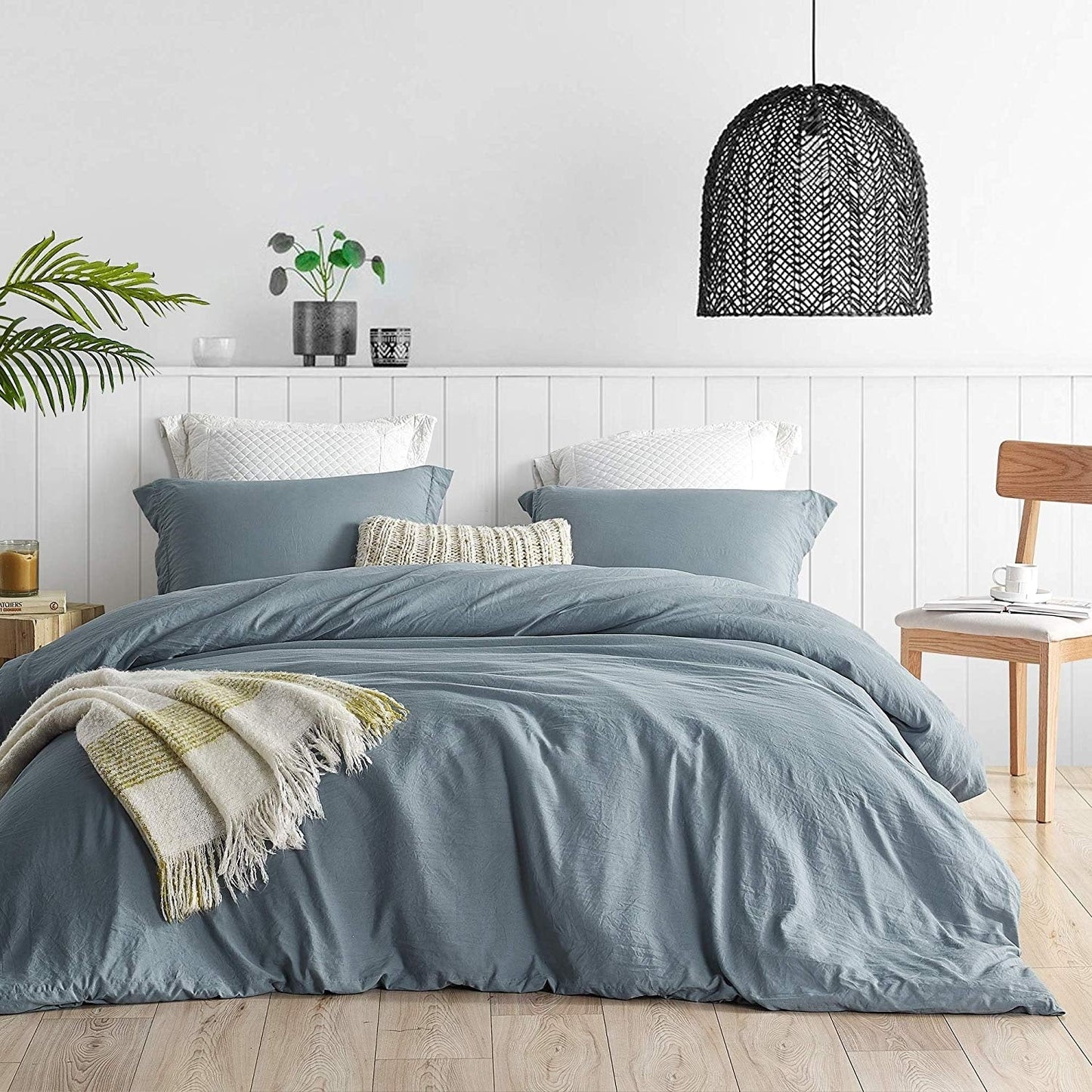 Natural Loft King Solid Bettbezug-Set