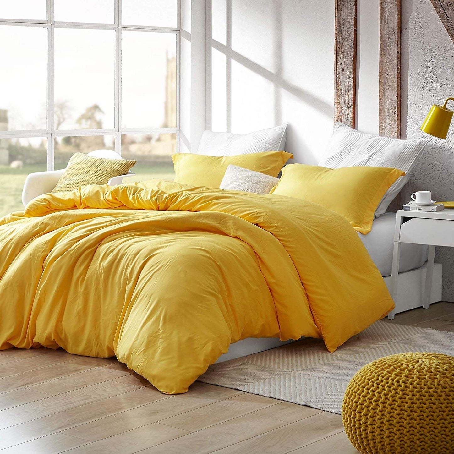 Natural Loft King Solid Bettbezug-Set