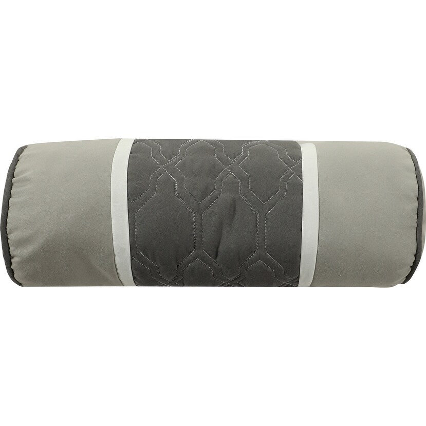 Nanshing Blake 7-teiliges modernes Colorblock-Bettdeckenset
