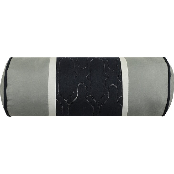 Nanshing Blake 7-teiliges modernes Colorblock-Bettdeckenset
