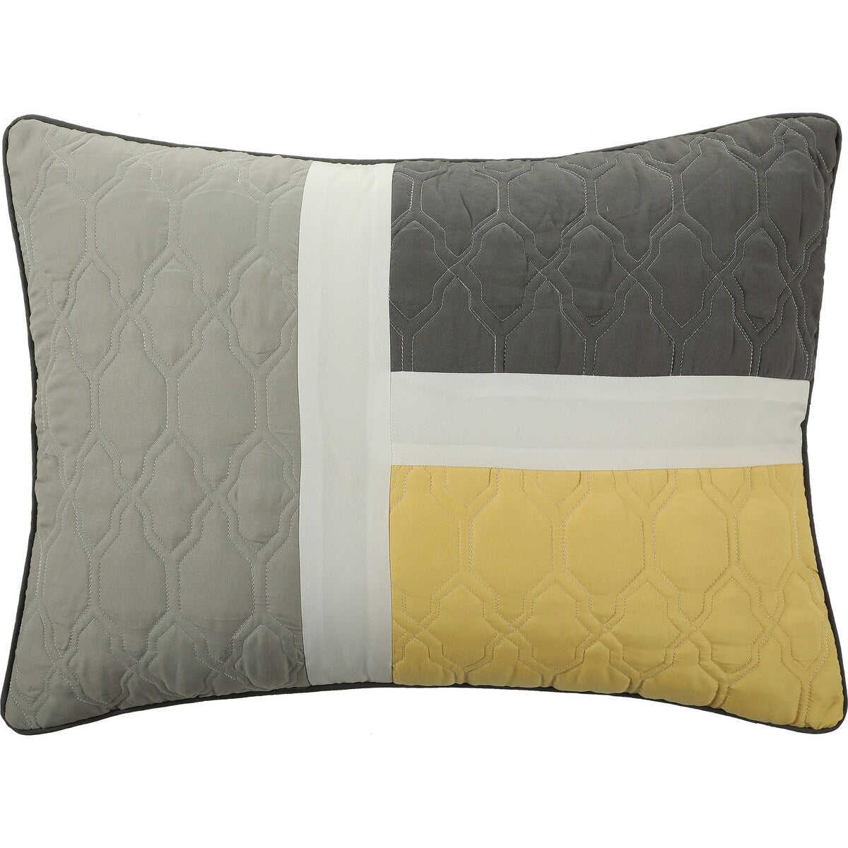 Nanshing Blake 7-teiliges modernes Colorblock-Bettdeckenset