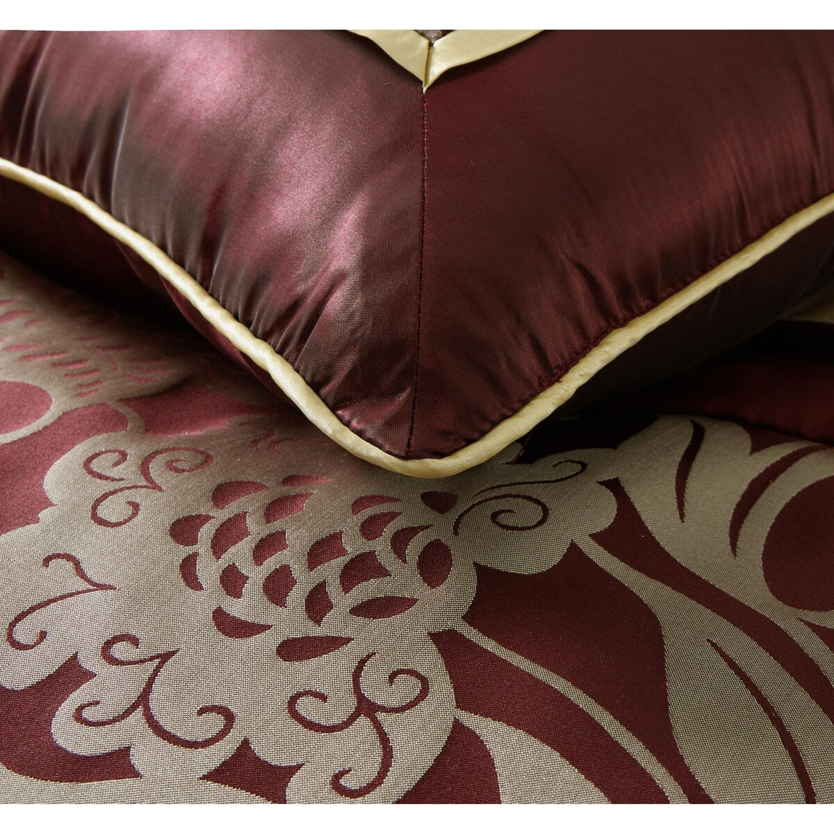 Nanshing Brie 9-teiliges Jacquard-Bettdeckenset mit Blumenmuster
