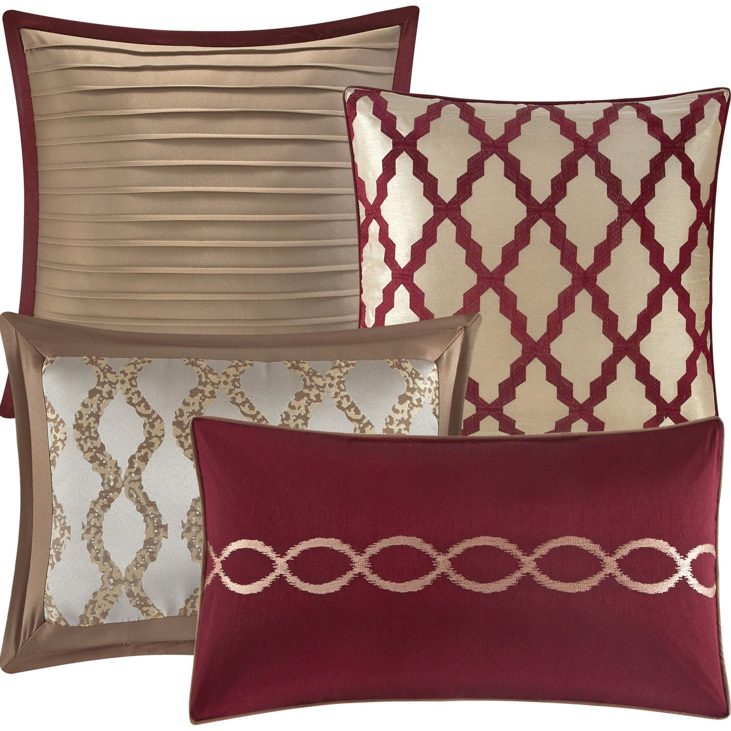 Nanshing Calvin Luxury10-teiliges geometrisches Bettdeckenset