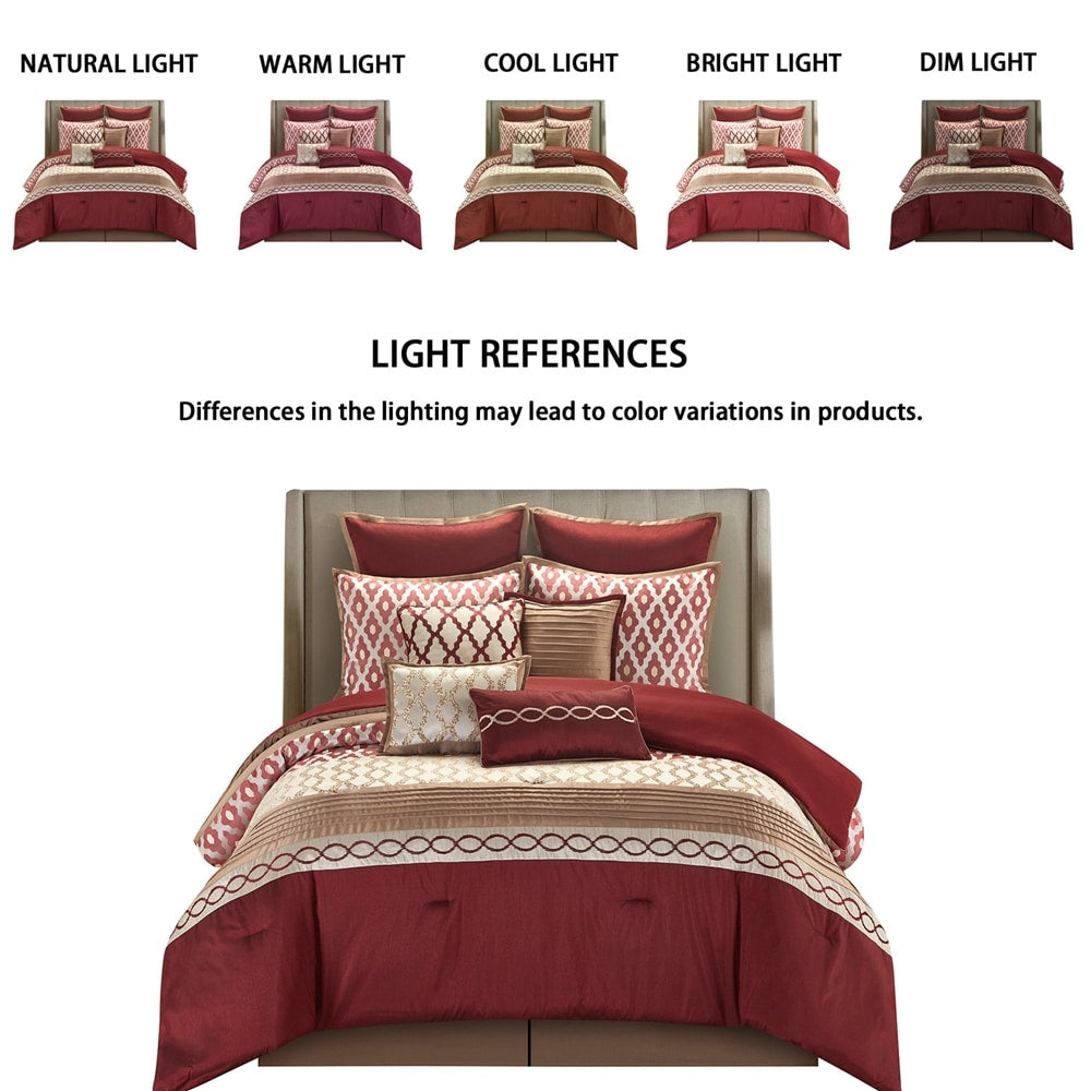 Nanshing Calvin Luxury10-teiliges geometrisches Bettdeckenset