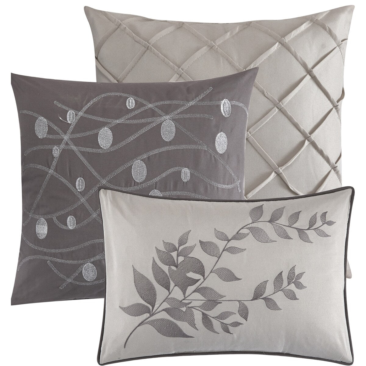 Nanshing Caspa 7-teiliges Bettdeckenset mit schickem Blattdesign