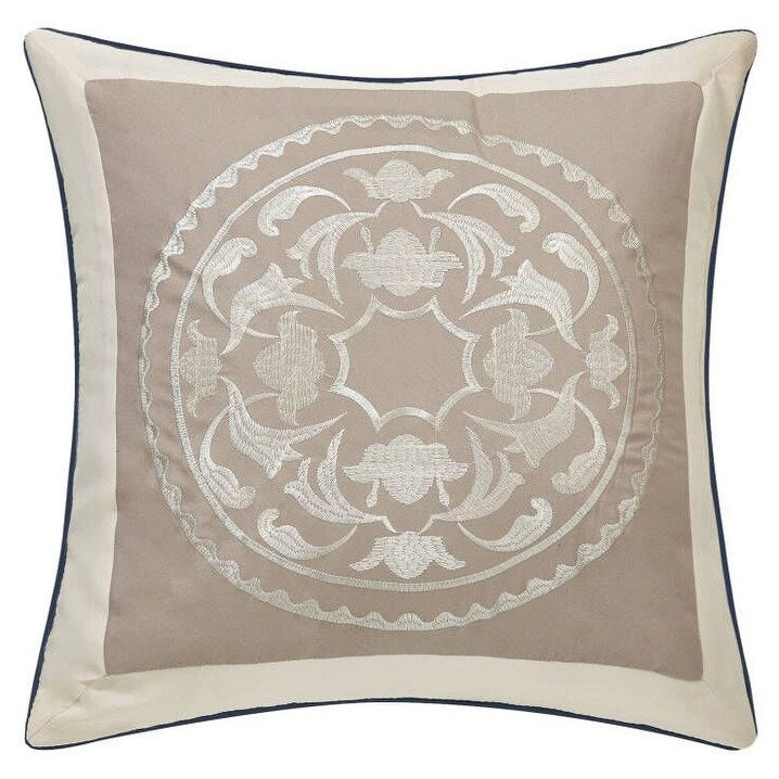 Nanshing Daffodil 7-teiliges Bettdeckenset mit Medaillon-Print