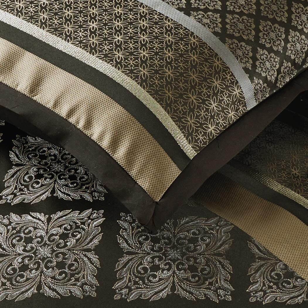 Nanshing Jensen 7-teiliges Jacquard-Bettdeckenset mit geometrischem Muster