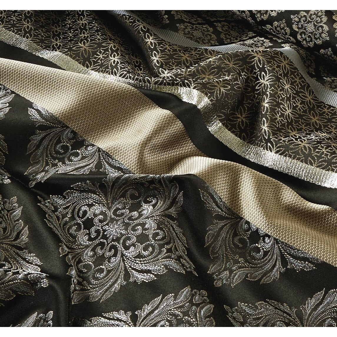 Nanshing Jensen 7-teiliges Jacquard-Bettdeckenset mit geometrischem Muster