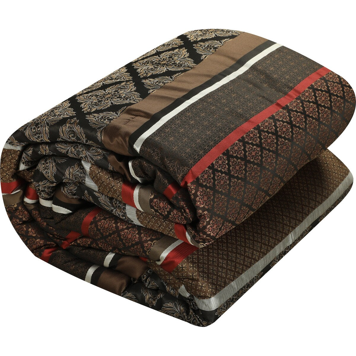 Nanshing Jensen 7-teiliges Jacquard-Bettdeckenset mit geometrischem Muster