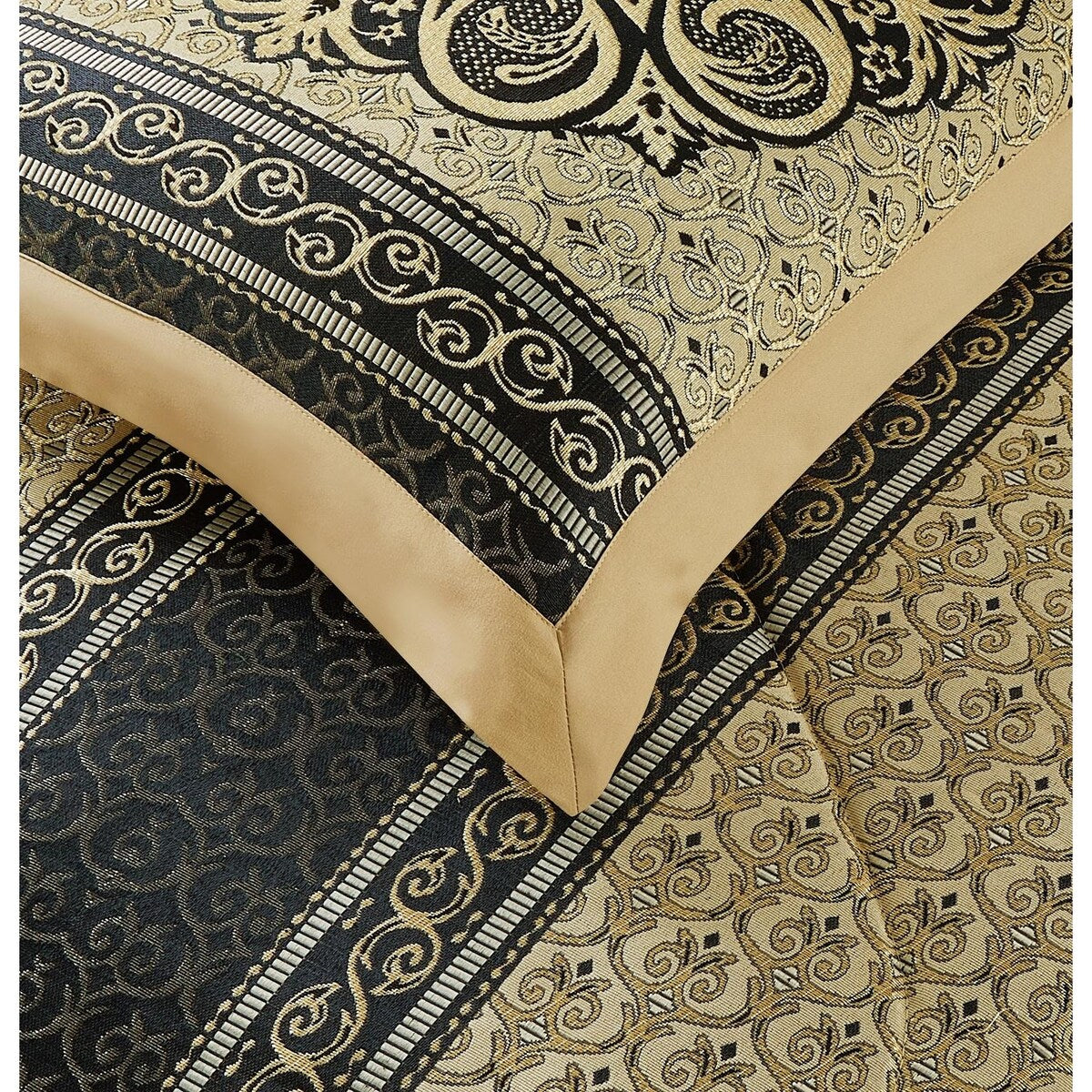 Nanshing Prince 7-teiliges elegantes Medaillon-Bettdeckenset