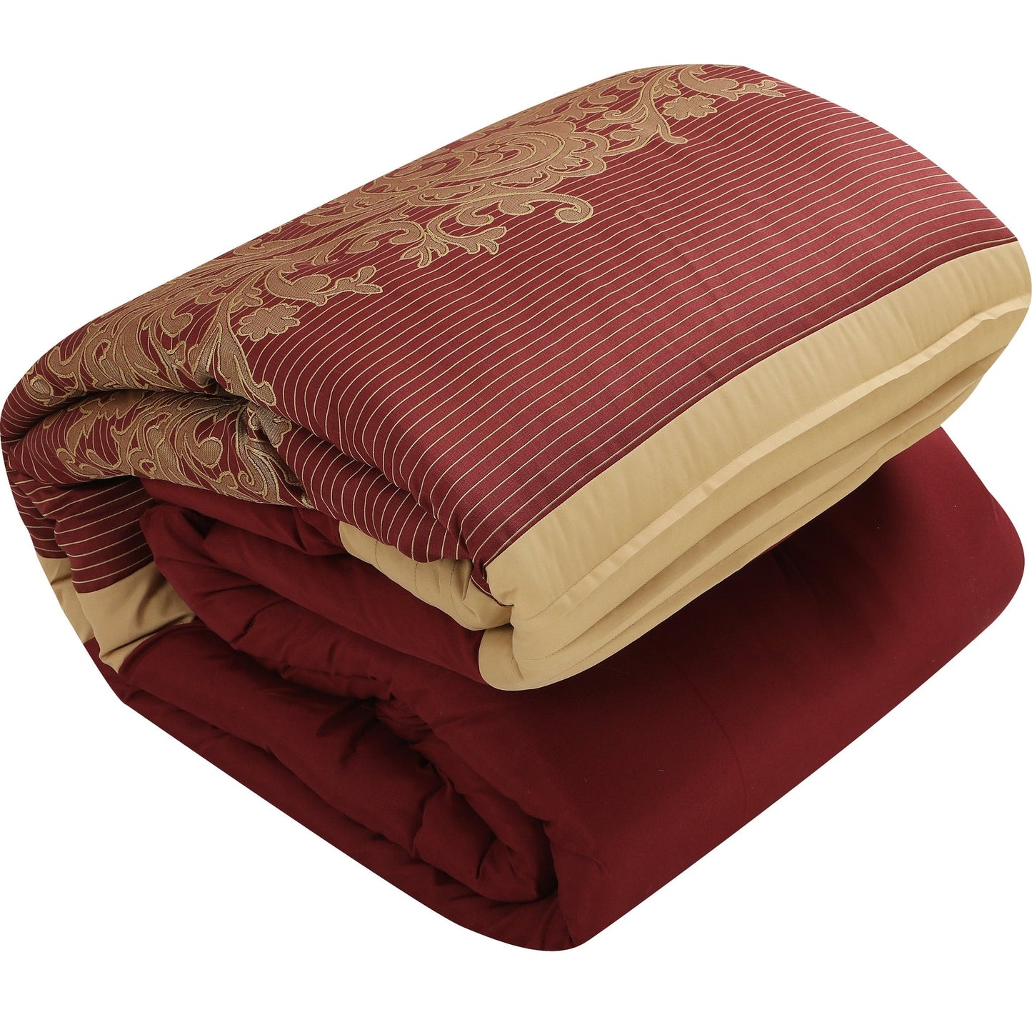 Nanshing Salem Damast-Jacquard 7-teiliges Bettdeckenset
