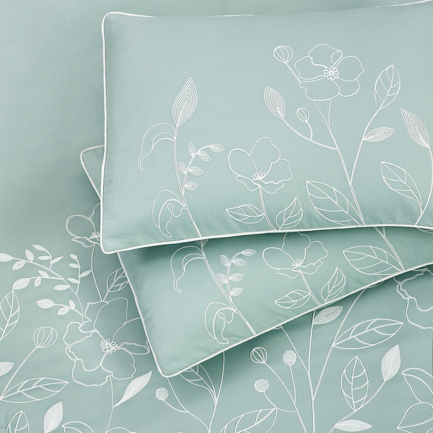 Nanshing Taylor 7-teiliges Bettdeckenset mit Blumen- und Botanikmotiv