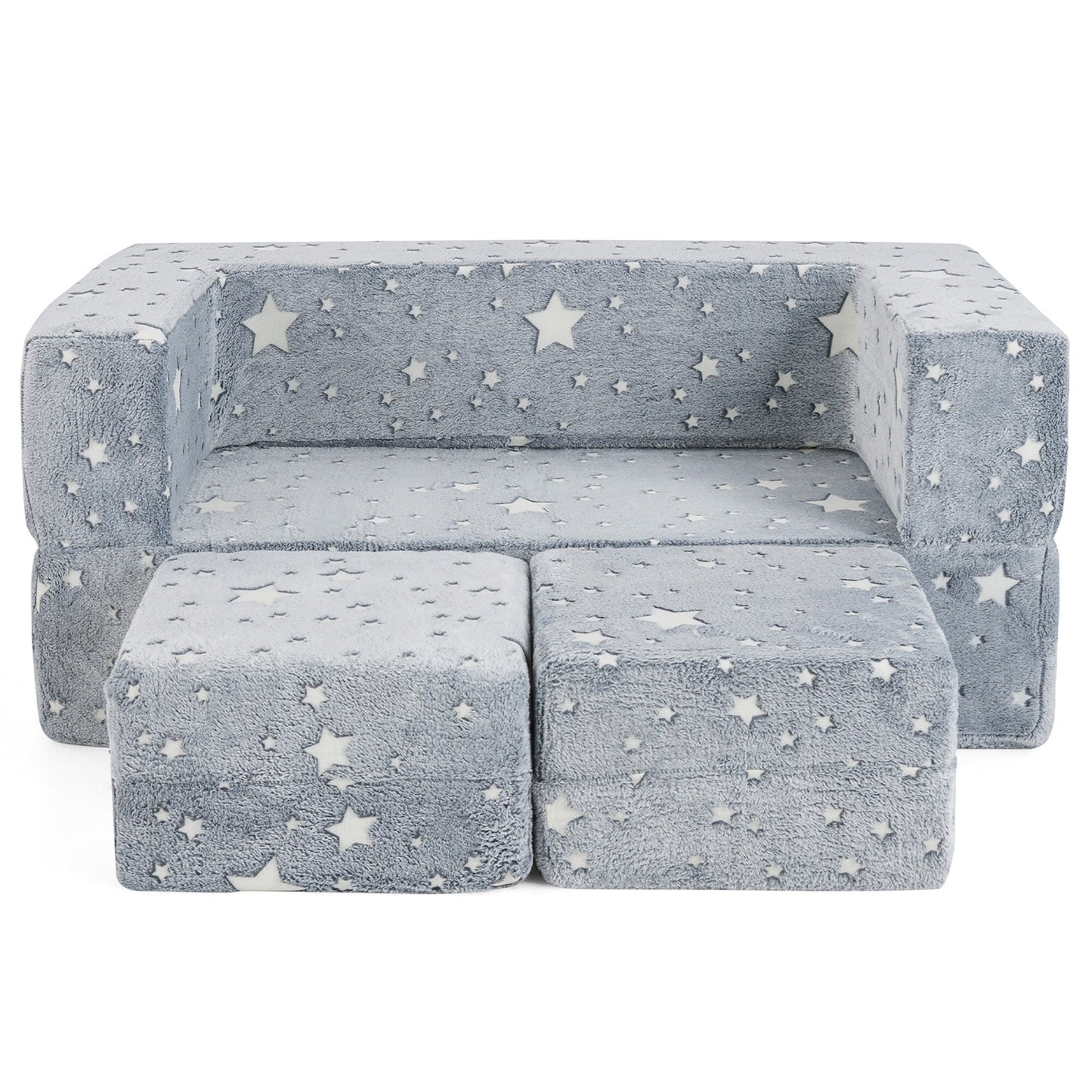 Gymax 3-in-1 Baby Fold out Sofa w/ Removable & Machine Washable