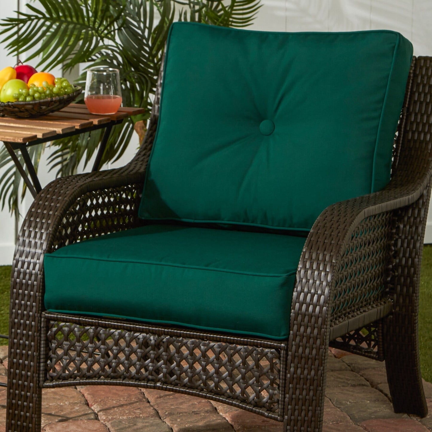 Sunbrella 2-teiliges Premium Deep Seat Outdoor-Kissenset