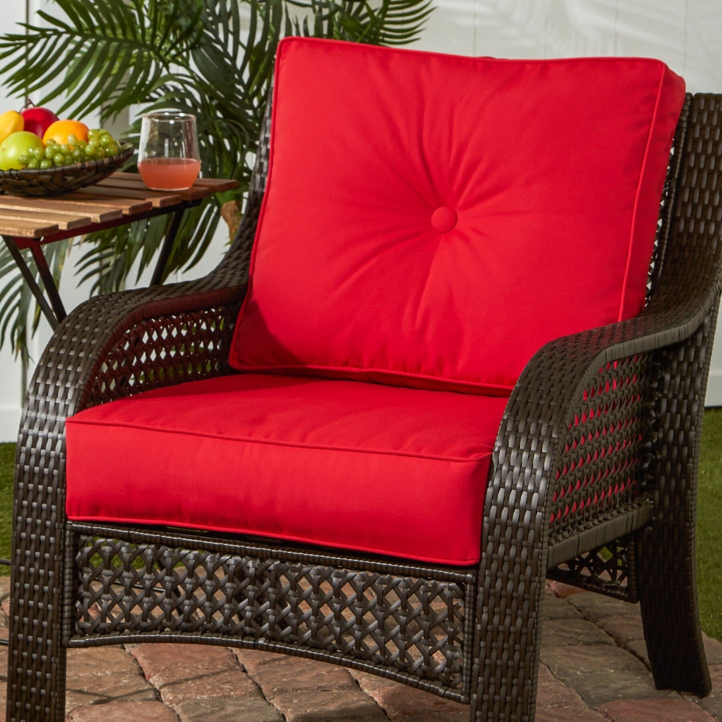 Sunbrella 2-teiliges Premium Deep Seat Outdoor-Kissenset