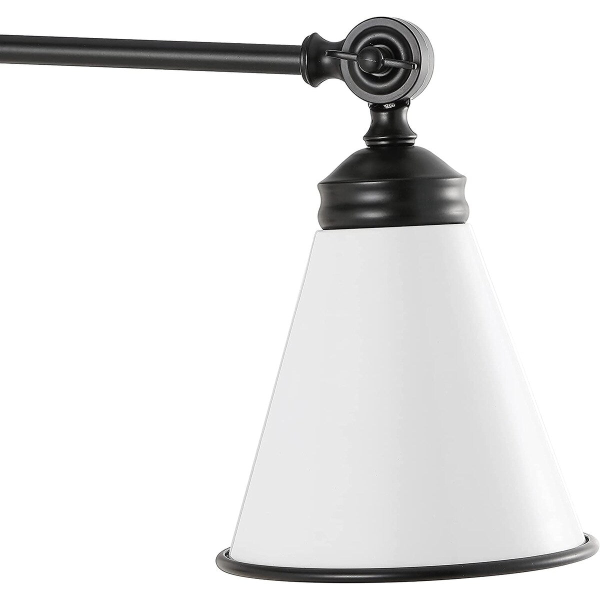 WINGBO Industrielle Wandleuchte mit Schwenkarm und Metallschirm, 2er-Pack...