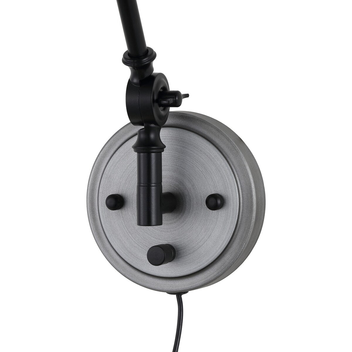 WINGBO Industrielle Wandleuchte mit Schwenkarm und Metallschirm, 2er-Pack...