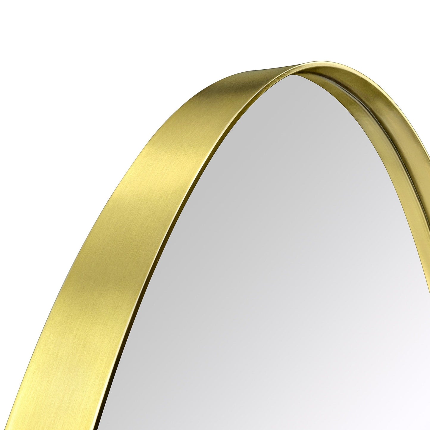 TEHOME Javell Ovaler Wandspiegel aus Metall