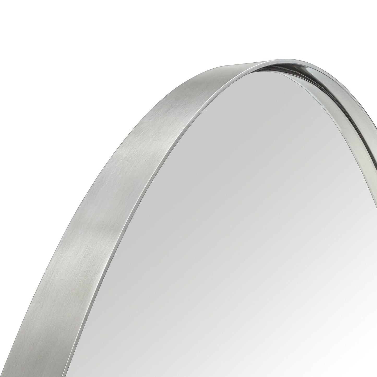 TEHOME Javell Ovaler Wandspiegel aus Metall