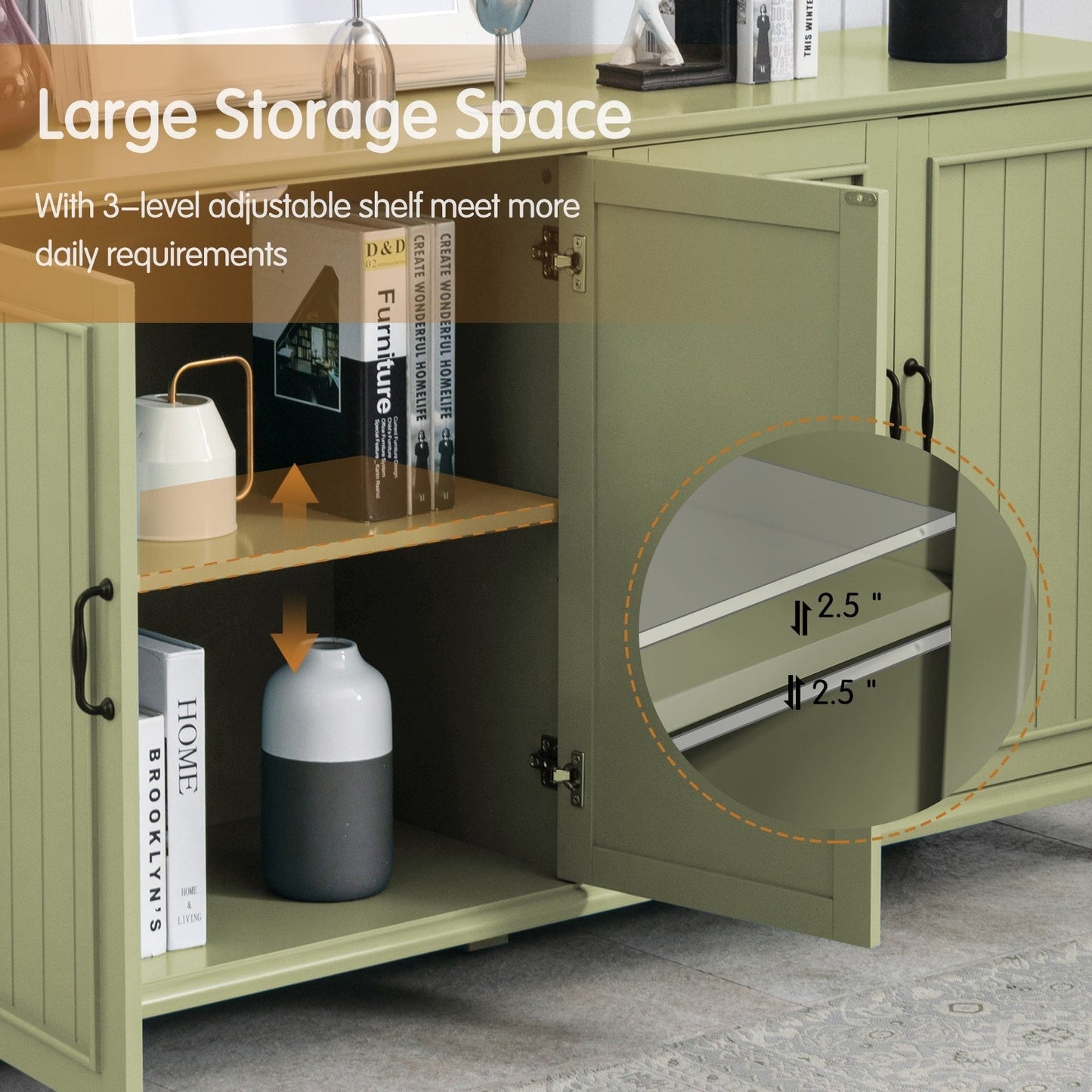 Küchen-Sideboard, Kaffeebar-Schrank, Akzent-Aufbewahrungsschrank
