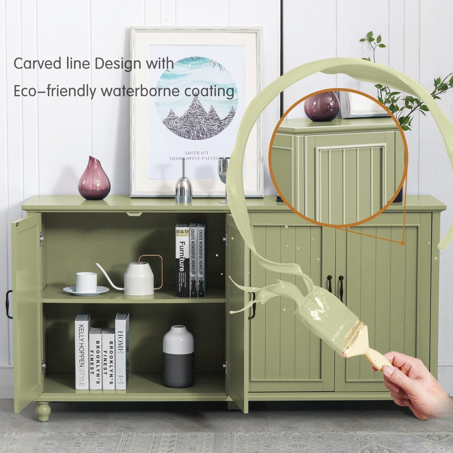 Küchen-Sideboard, Kaffeebar-Schrank, Akzent-Aufbewahrungsschrank