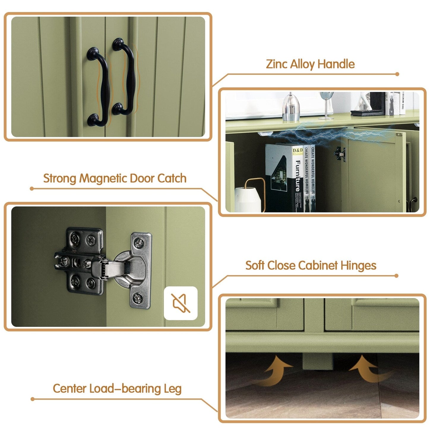 Küchen-Sideboard, Kaffeebar-Schrank, Akzent-Aufbewahrungsschrank