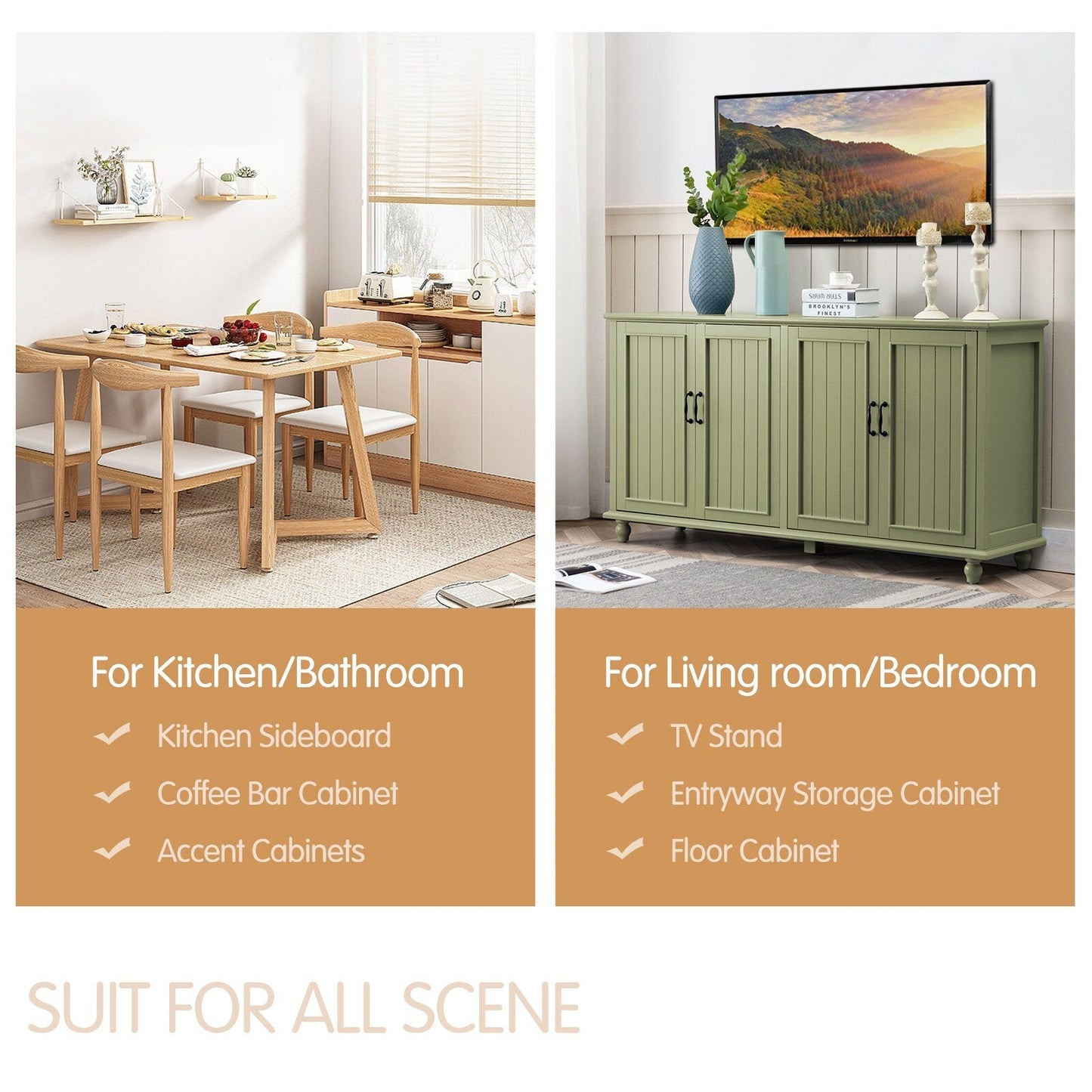 Küchen-Sideboard, Kaffeebar-Schrank, Akzent-Aufbewahrungsschrank