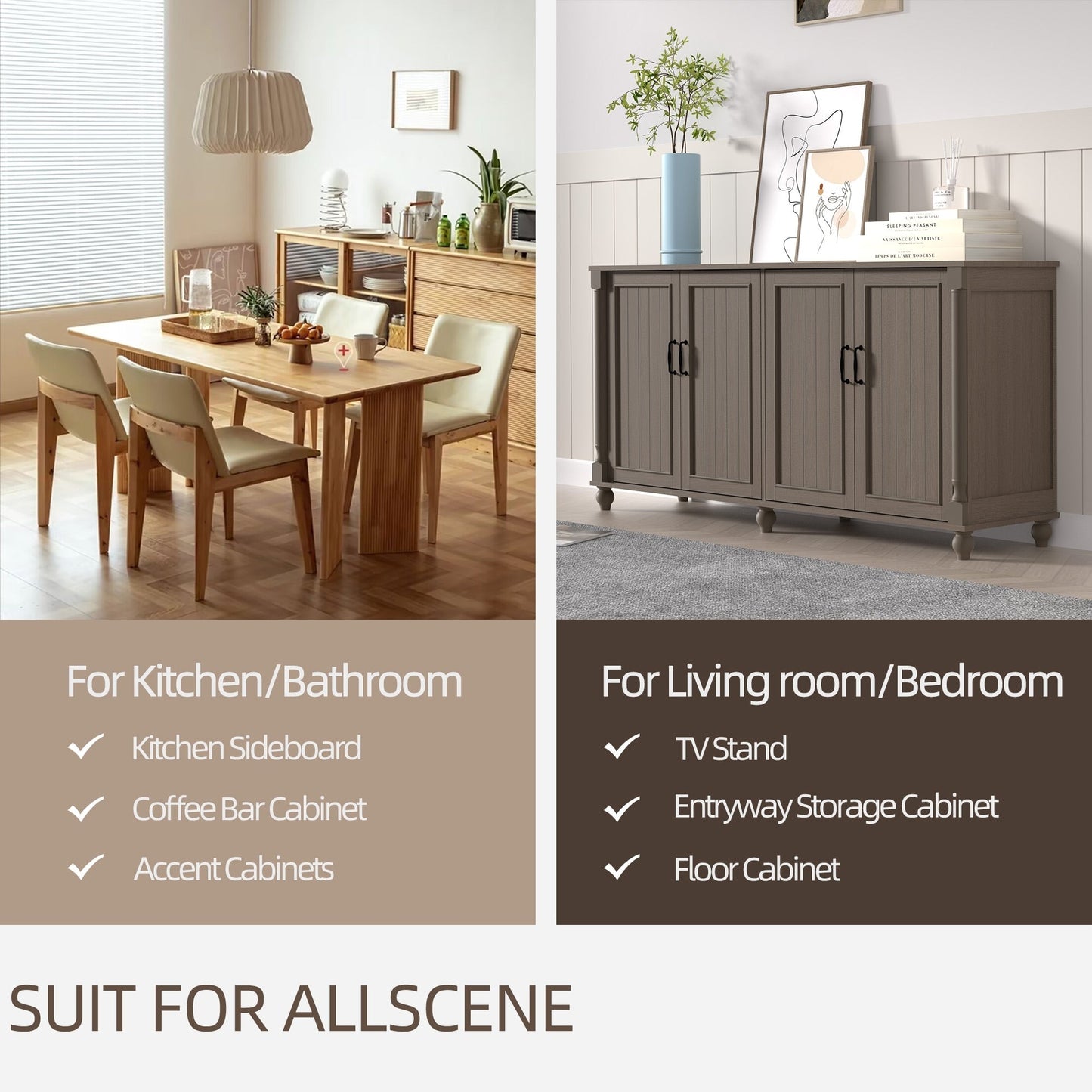 Küchen-Sideboard, Kaffeebar-Schrank, Akzent-Aufbewahrungsschrank